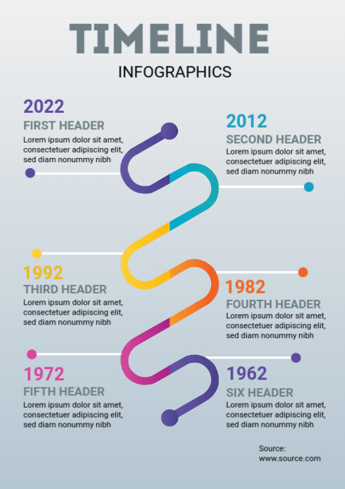 Timeline Ruller Design Timeline Design Template | PosterMyWall