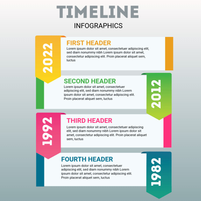Timeline. Copy Timeline Design Template | PosterMyWall