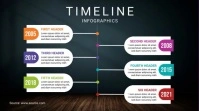 Timeline infographics design Digital Display (16:9) template
