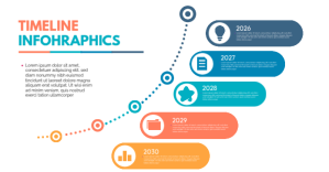 White Timeline Infographics Facebook Shared Image Template