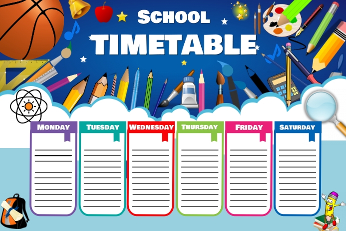 TIMETABLE Template | PosterMyWall