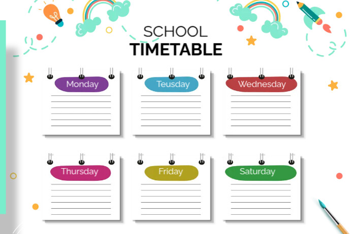 Timetable Template | PosterMyWall