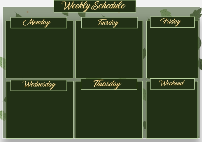 Timetable templates | PosterMyWall
