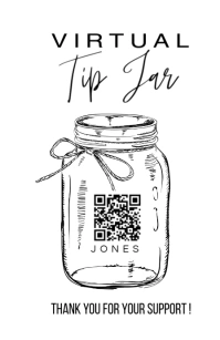 TIP JAR FLYER Isigamu Sekhasi Ububanzi template