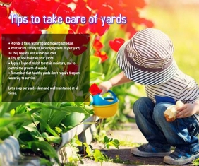 tips to take care of yards Großes Rechteck template