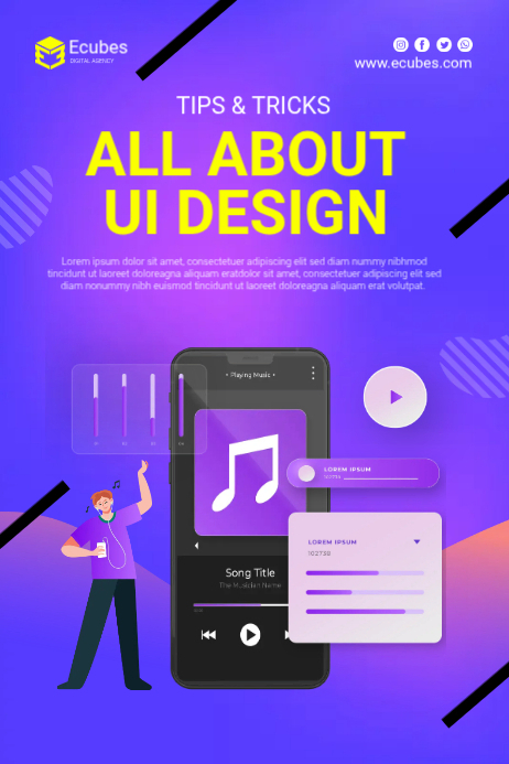 Tips UI Design Template | PosterMyWall