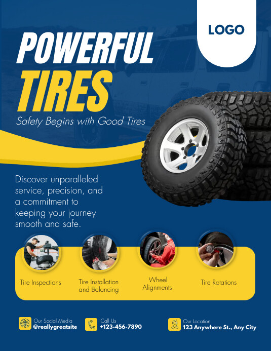 tire deal services template PosterMyWall