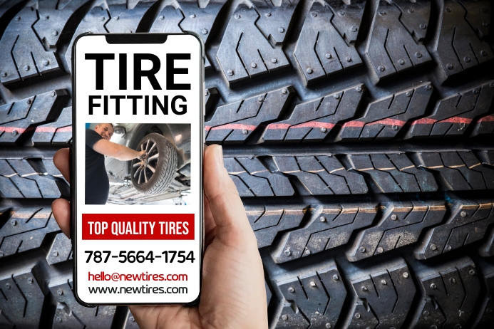 Tire Fitting New Tyres Service Template | PosterMyWall