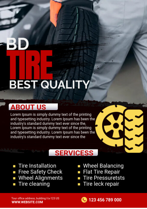 Tire Repair Template | PosterMyWall
