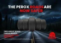 Tire Repair Postcard template