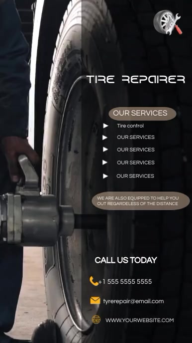 Copy of tire repair poster template | PosterMyWall