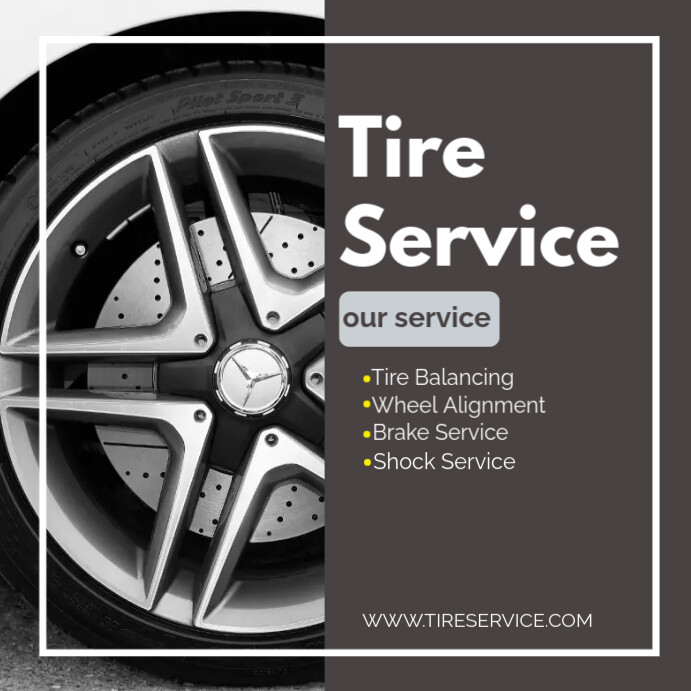 tire services template Instagram 帖子