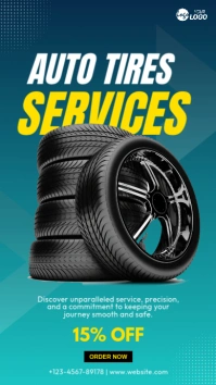 Tire Shop Ad Template Historia de Instagram