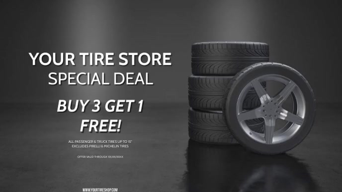 Tire Store Disclaimer Examples TIRE STORE Template | PosterMyWall