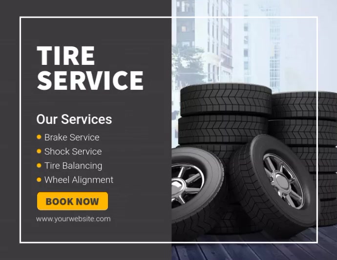 tire8 Flyer (US Letter) template