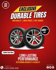 Tires sale ads Instagram Portrait template