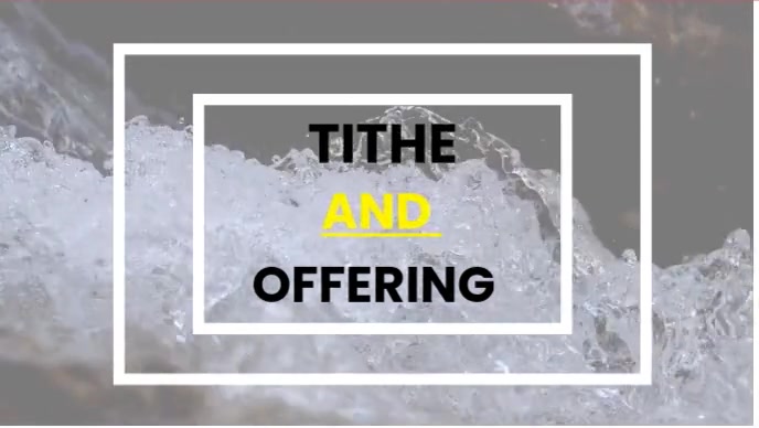 Tithe and offering video YouTube Thumbnail template