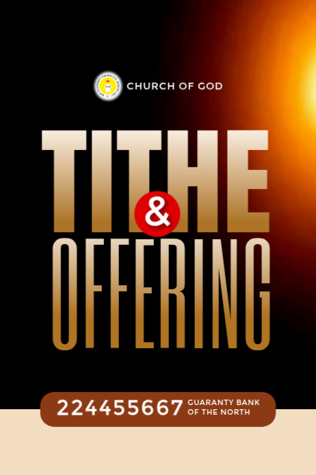 Tithe Frame Background Tithe Template | PosterMyWall