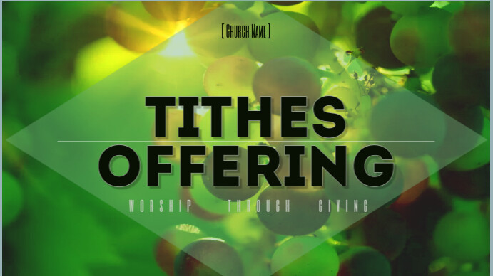 Tithes & Offering Template | PosterMyWall