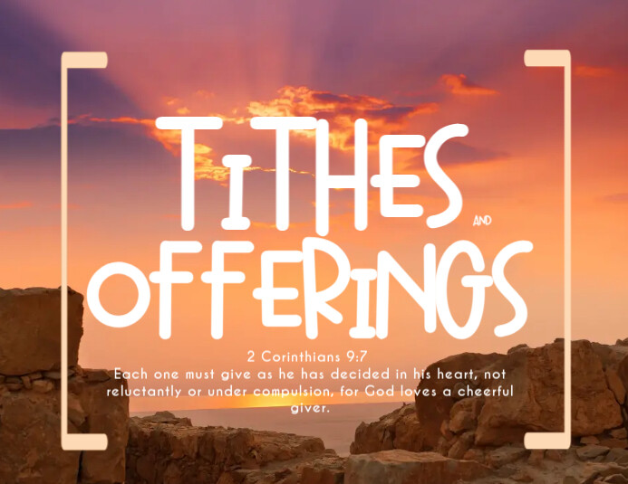Tithes and Offerinfs Flyer Templat | PosterMyWall
