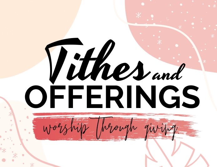 tithes and offering template | PosterMyWall