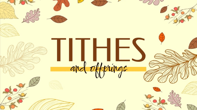 tithes and offerings Template | PosterMyWall