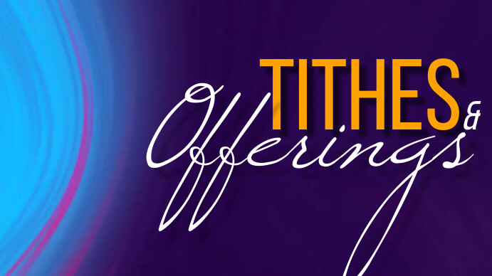 Tithes and offerings Template | PosterMyWall
