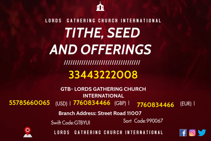Tithes and Offerings Flyer Template | PosterMyWall