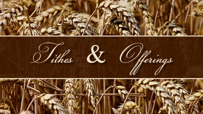 Tithes And Offering Slide