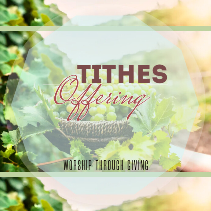 tithes offering Template | PosterMyWall