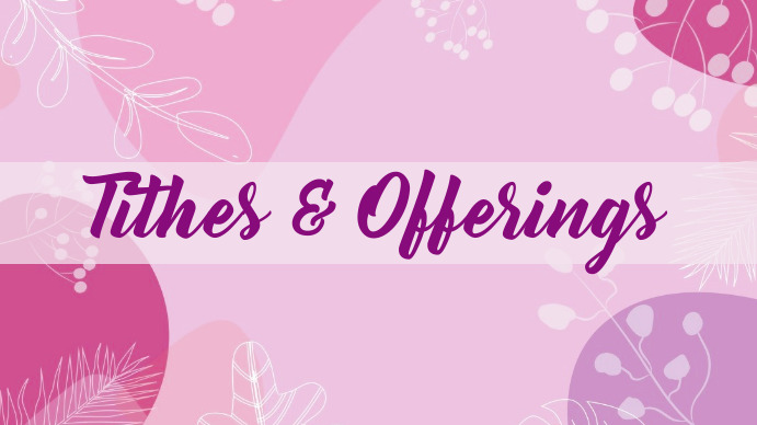 Tithes And Offering Backgrounds