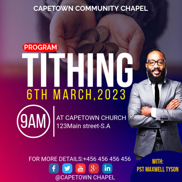 tithing flyer template | PosterMyWall
