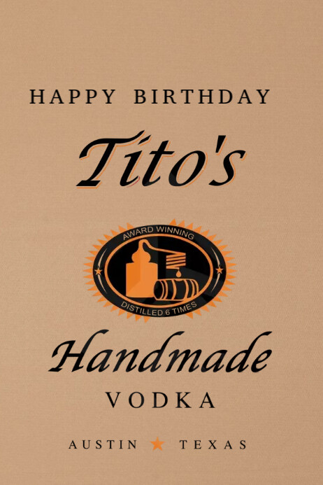 Tito S Vodka Template PosterMyWall