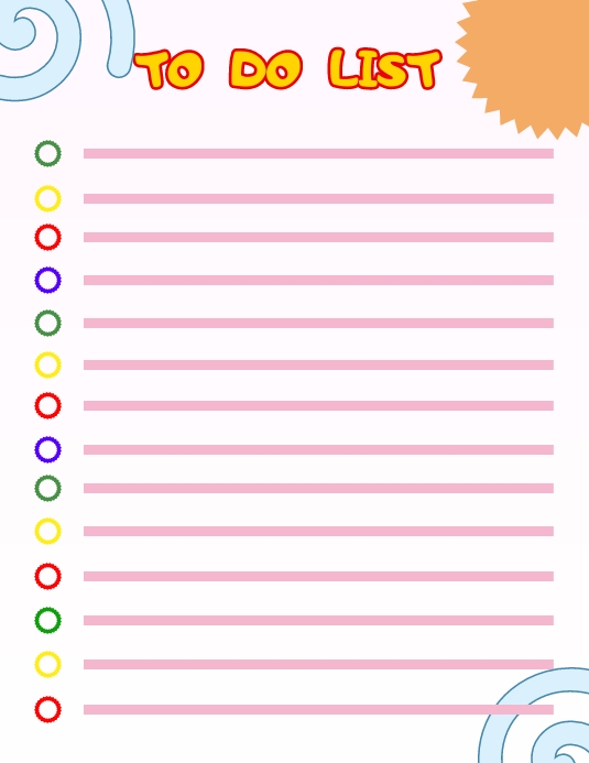 To Do List Template | PosterMyWall