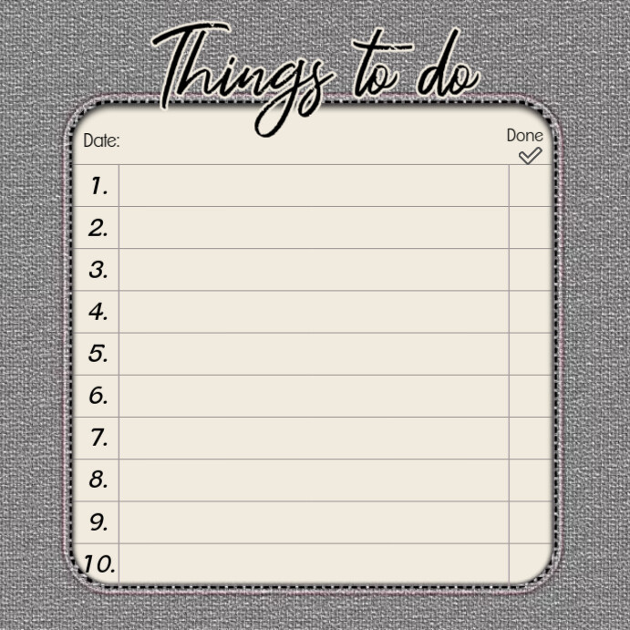 To-do List Template | PosterMyWall