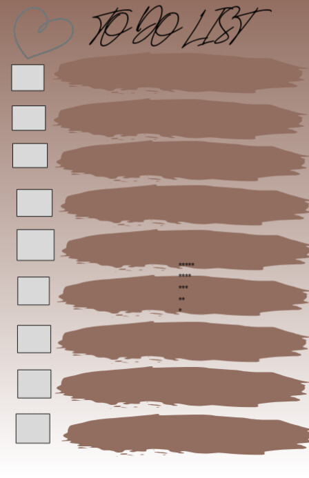 To Do List Half Page Wide Halfbladsy Breed template