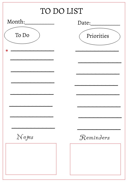 To do list template | PosterMyWall