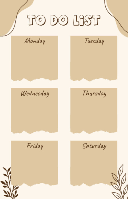 To Do List Layout Computer To Do List Template | PosterMyWall