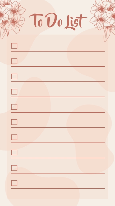 To Do List Template | PosterMyWall