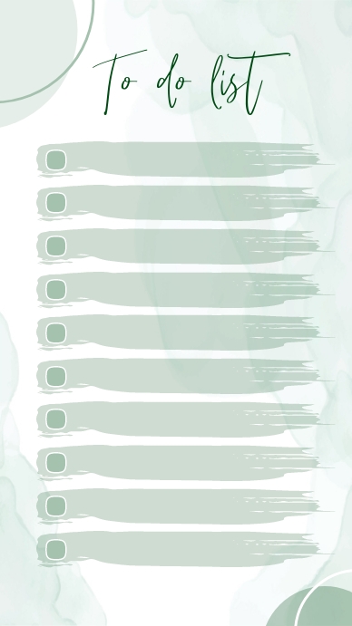 To Do List Template Digital Display (9:16)