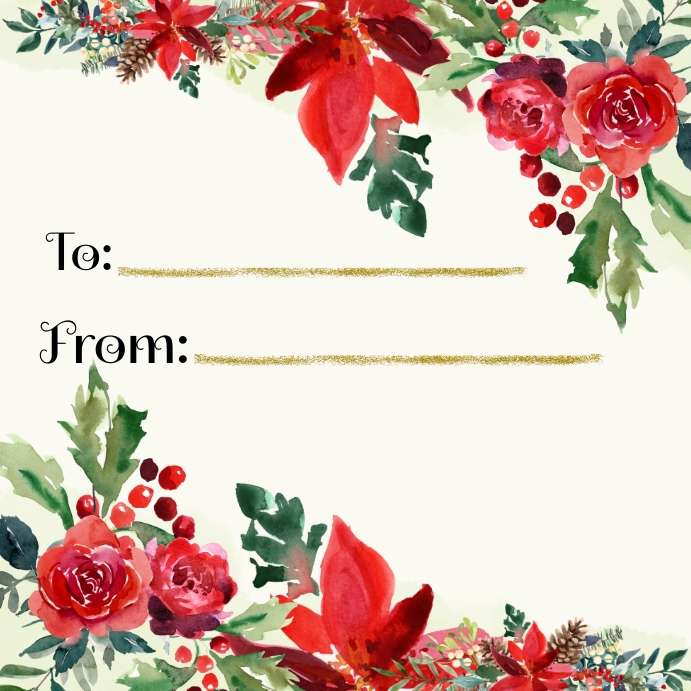 To From Card for Christmas Template | PosterMyWall