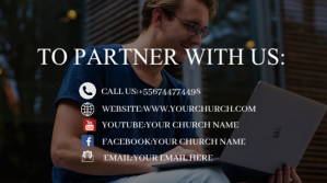 to partner with us flyer Digitalt display (16:9) template