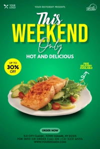 Today's special menu Poster template