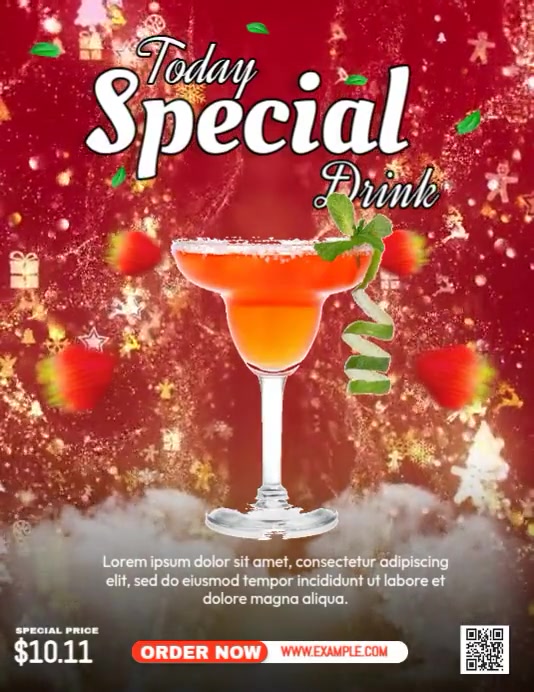 Today's Special Drink Video Template PosterMyWall