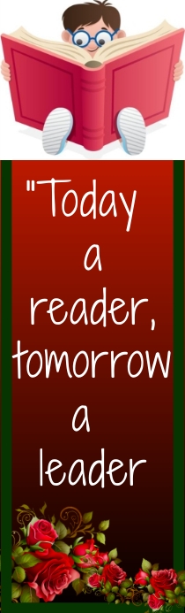 Today a reader- book mark Design 半页正规 template