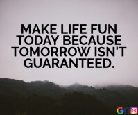 TODAY AND TOMORROW QUOTE TEMPLATE Stort rektangel