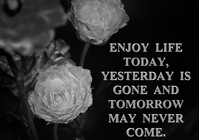 TODAY AND TOMORROW QUOTE TEMPLATE | PosterMyWall