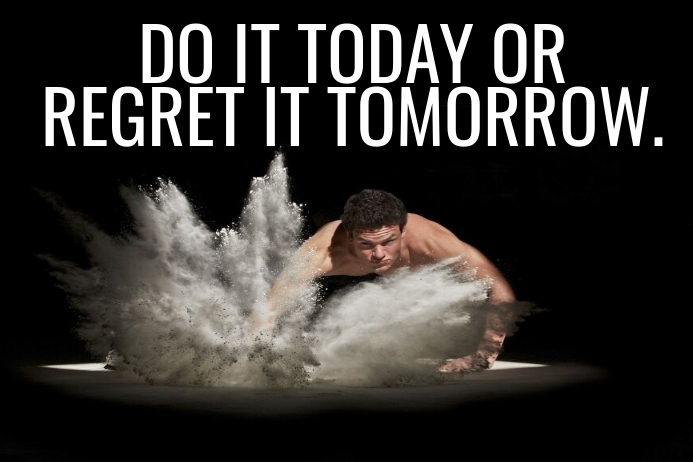 TODAY AND TOMORROW QUOTE TEMPLATE Poster