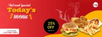 Today Food 's Menu Facebook cover template