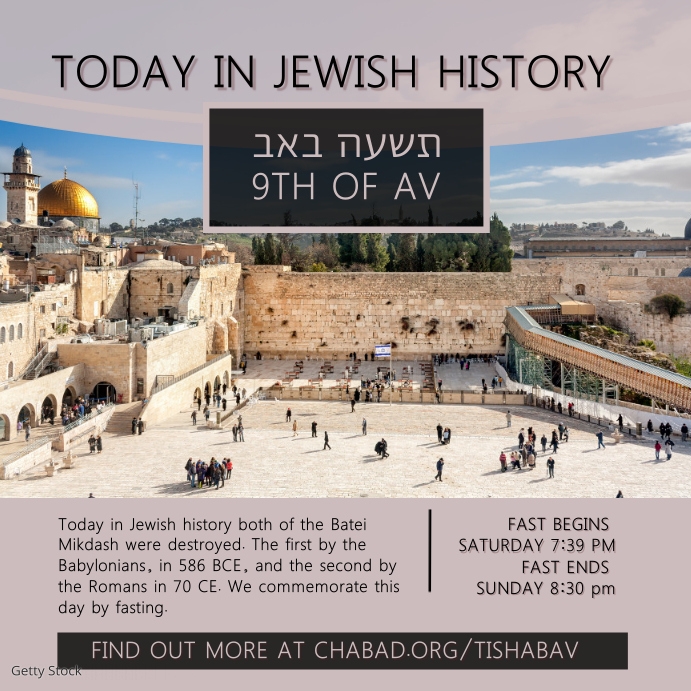 Jews Event Today Copy of today in Jewish history | PosterMyWall